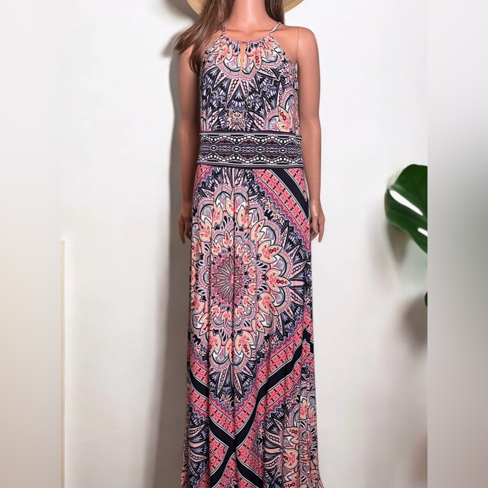 London Style Collection Maxi Dress NWT Size 10 - Picture 3 of 13